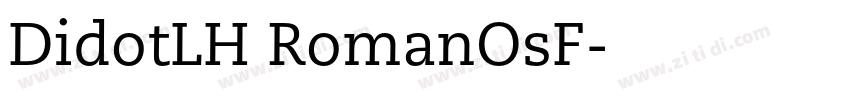 DidotLH RomanOsF字体转换
